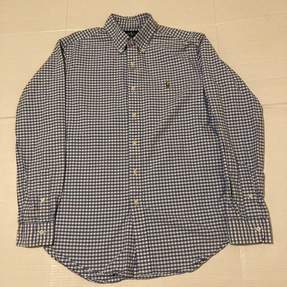 Ralph Lauren Other - Polo Ralph Lauren Long Sleeve Gingham Men Button Down Shirt Medium- Classic Fit